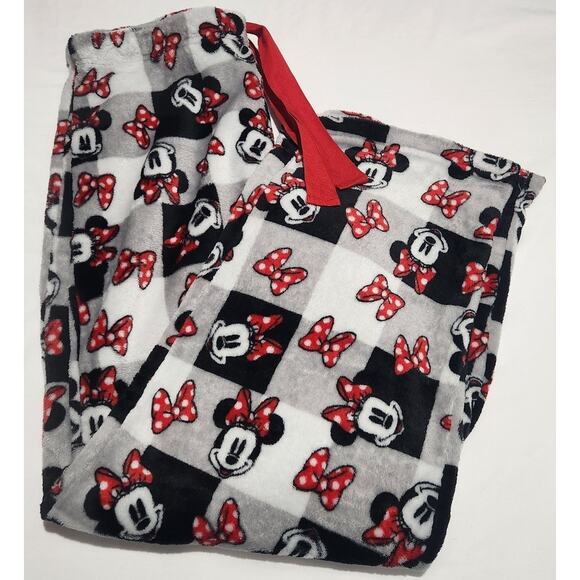 Disney Minnie Mouse Fleece Sleep Pants Size Large (12/14) Girls - Picture 1 of 7